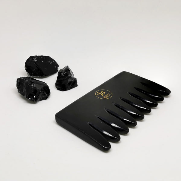 Black Obsidian Hair Comb | Restorer & Rejuvenating