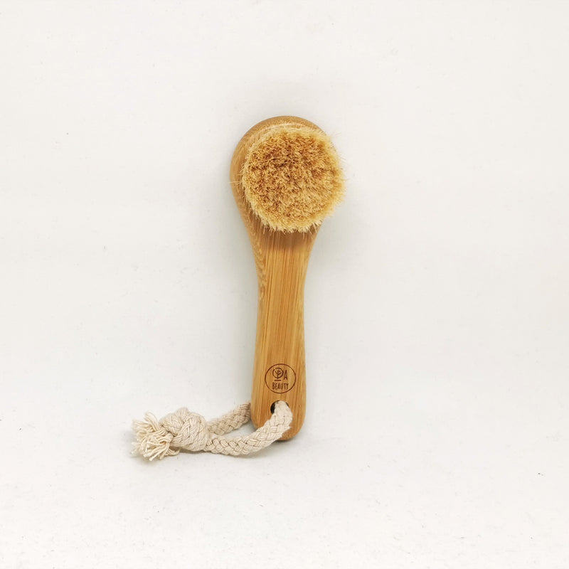 Soft Detox & Glow Face brush | Bamboo & Goat Bristles