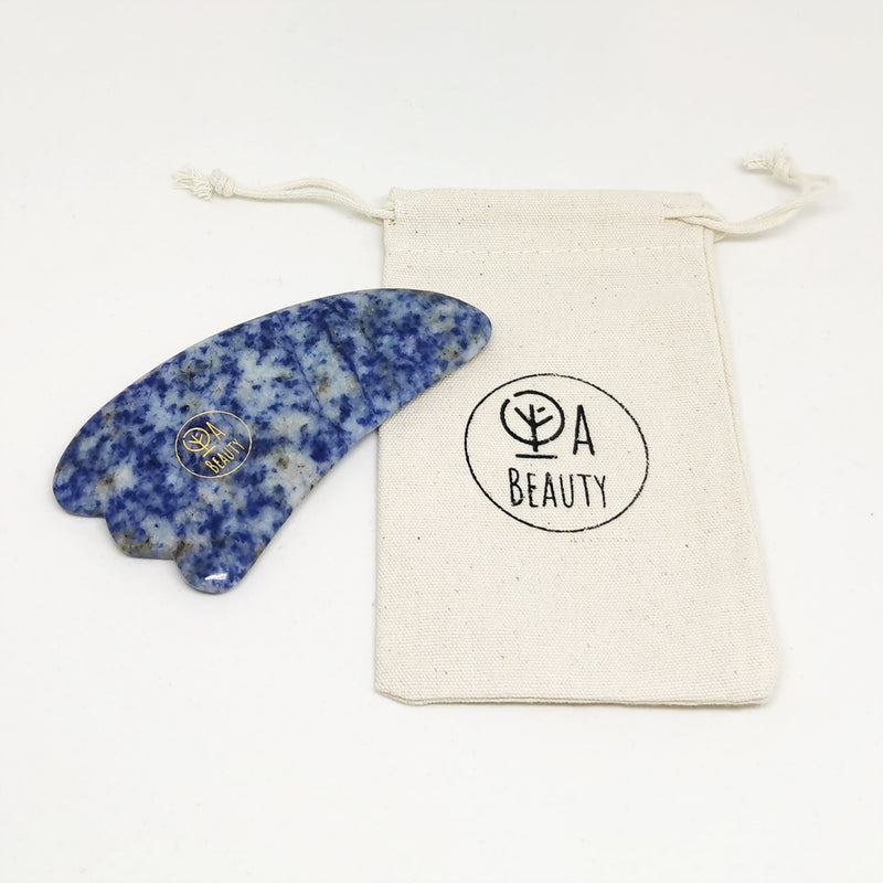 Blue Jasper 'Half Moon' Gua Sha Massage | Anti-Stress