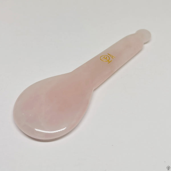 'Spoon' de Massage & Acupression Quartz Rose | Sculptant