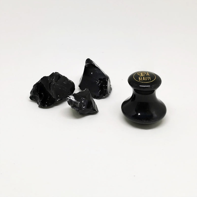 Black Obsidian Mushroom | Eye Restorer & De-Puffing