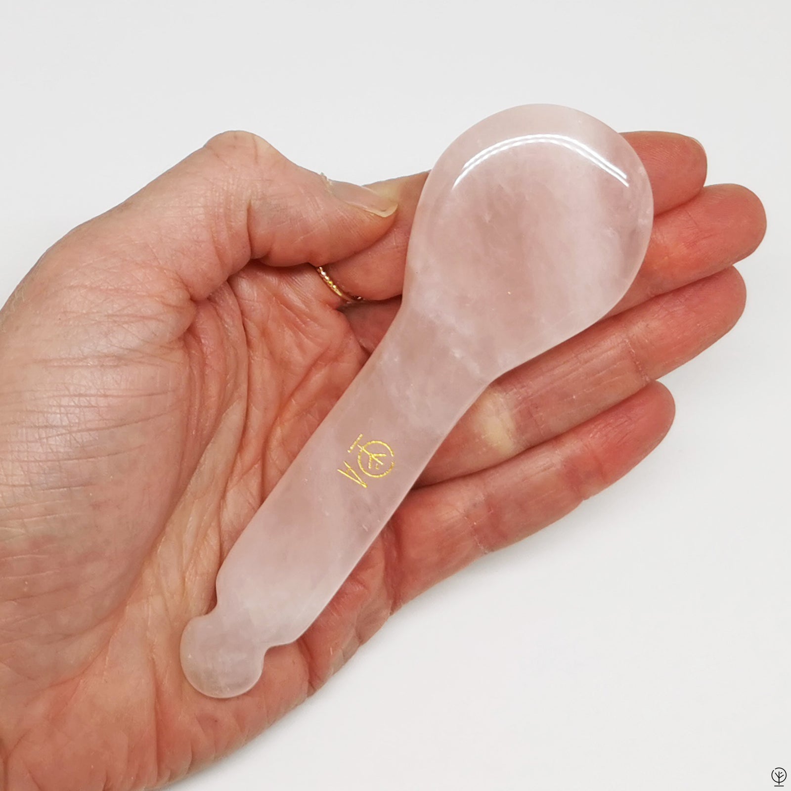 Cuillères De Massage Quartz Rose - Soin Visage Drainant Et Anti-Fatigue, Wesak Paris